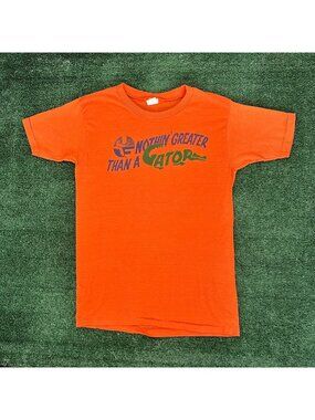 Vintage 80s UF Florida Gators T-Shirt Single Stitch Orange S Healthknit College